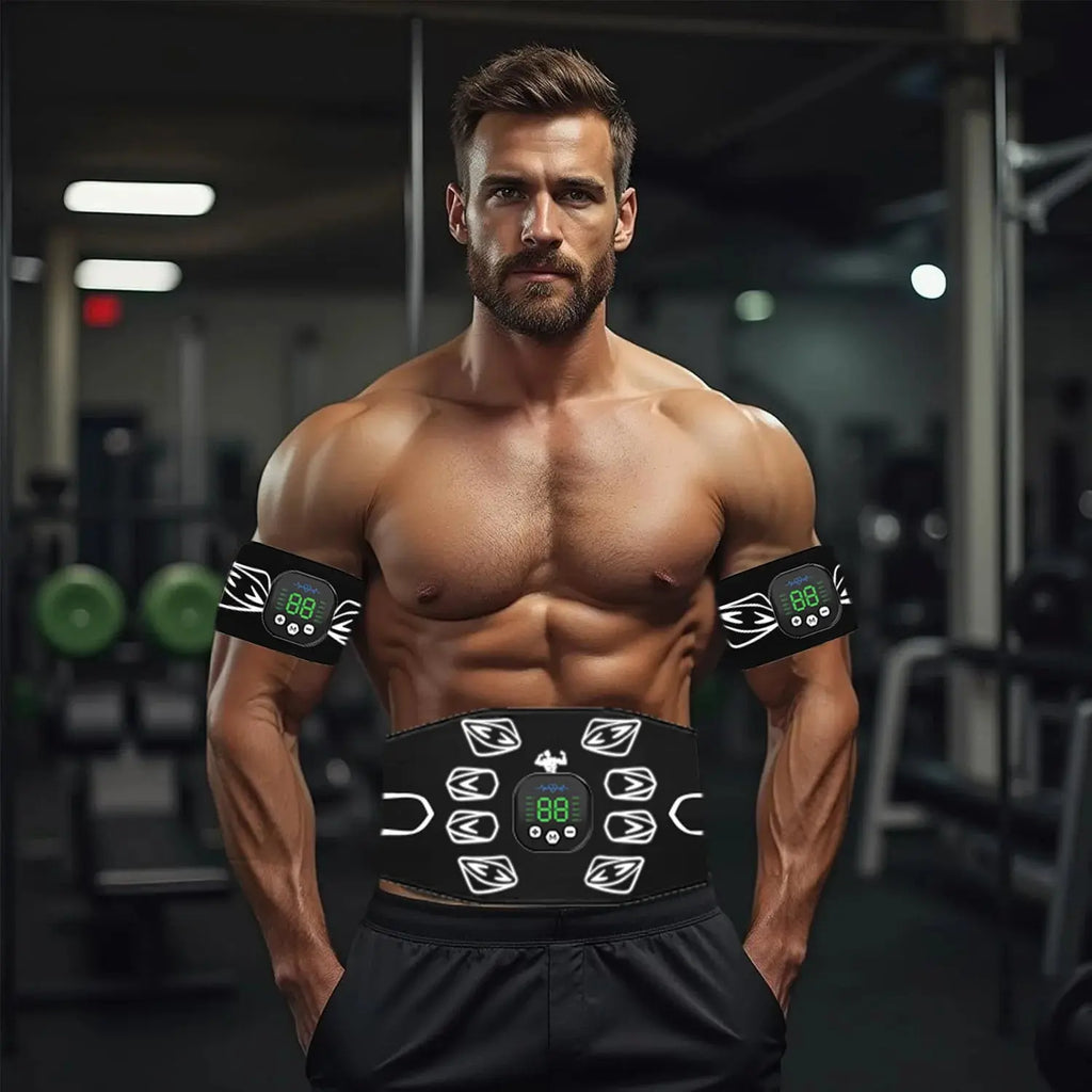 חגורת גירוי שרירים חשמלית לבטן flexy